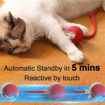Automatic Rolling Fake Tail Ball For Cat